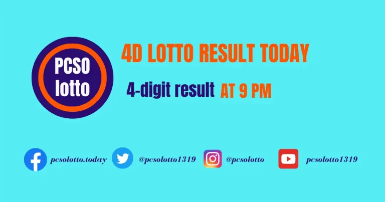 Feature Image of 4D Lotto Result.
